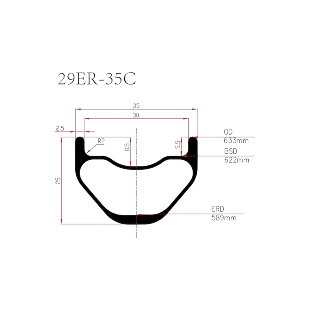 SALT Pro DB2935 MTB Carbon Wheelset